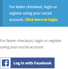 Social Login For Checkout And Account Creation